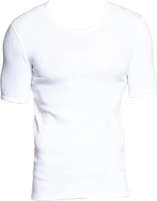 Produktbild von SCHIESSER 95/5 Serie Herren T-Shirt Weiß Rundhals, Größe:S