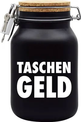 Produktbild von Spardose Geld Geschenk Ideen Taschen Geld Schwarz Größe XL 2 Liter
