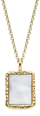 Produktbild von Engelsrufer ERN-PURE-MO-G Damen Collier Gold Weiß 50 cm