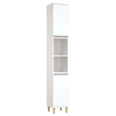 Produktbild von vidaXL Badschrank Weiß 30x30x190 cm Holzwerkstoff