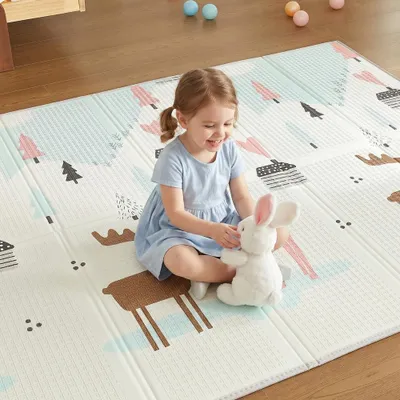Immagine prodotto di CASABEL tappeto gioco per bambini, morbido, 180x150cm, motivo cervo