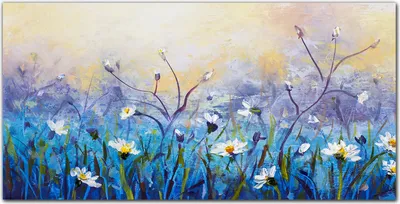Produktbild von Coloray - Bild aus Glas - 120x60 cm - gehärtetes Glas glasblock mit bild wohnzimmer Küche Dekoration wanddekoration - Malerei Blumen