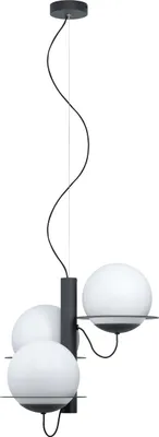 Produktbild von EGLO Pendelleuchte Sabalete, 3 flammige Hängelampe Modern, Hängeleuchte, Esstischlampe, Wohnzimmerlampe hängend mit E27