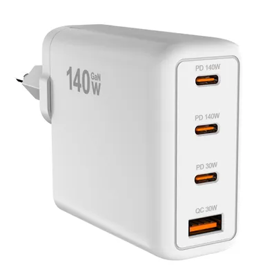 Produktbild von SWAREY 28V PD-140W Schnellladegerät USB-C/USB-A Power Adapter - Ladegerät, inkl. 2m USB-C Kabel, weiß für iPhone Modelle,iPad,MacBook,SAMSUNG Modelle