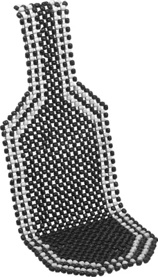 Obrázek produktu pro COMPASS Potah sedadla kuličkový BLACK 127x38cm 04106