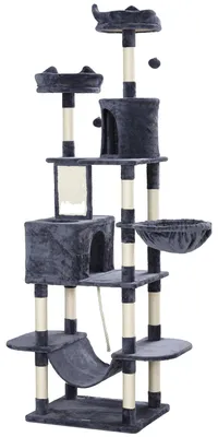 Obrázek produktu pro Katzenbaum, pět pater, robustní konstrukce, tmavě modrá barva