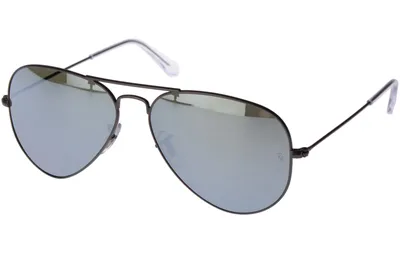 Produktbild von Ray-Ban AVIATOR FLASH LENSES, Erwachsener, Uni, Pilot, Nicht-polarisierte Linse, Metall, Silber