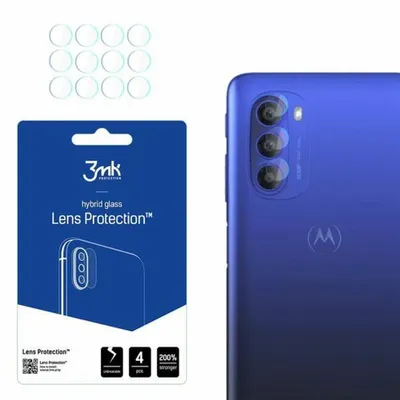 Produktbild von 3mk Hybridglas Lens Protection für Motorola Moto G51 5G Kamera Objektiv Kameralinse 0,16mm 6H (4 Stück)