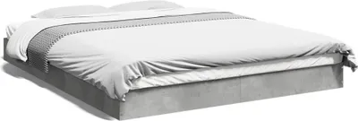 Obrázok produktu pre vidaXL Bedstead betónová šedá 160x200 cm odvodený drevený výrobok
