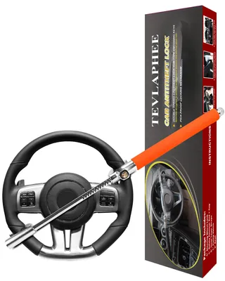 Immagine prodotto di Tevlaphee, bloccasterzo per auto, sistema antifurto per auto, bloccasterzo
