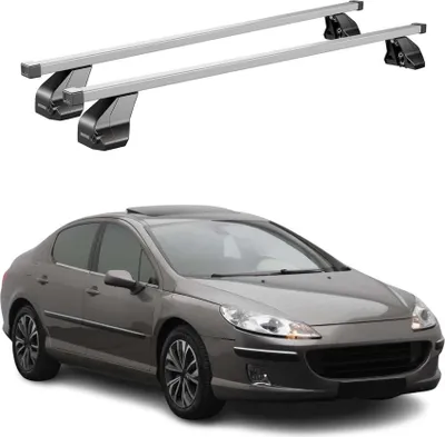 Produktbild von Menabo Dachträger Grundtäger für Peugeot 407 2004-2011 75kg Stahl Silber 2 tlg