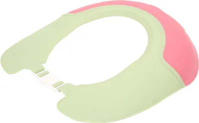 Immagine prodotto di Copricapo protettivo per bambini, impermeabile, in silicone, elastico, a tesa larga, per neonati, doccia regolabile, rosso
