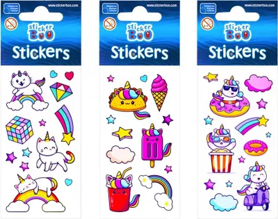 Image de Autocollant licorne Boo
