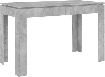 A table with a concrete finish on a white background.