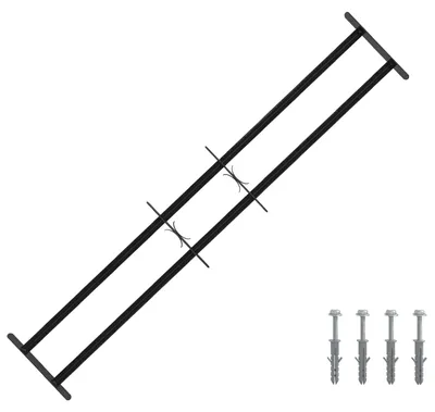 Image de Grille de sécurité pour fenêtres avec 2 barres transversales