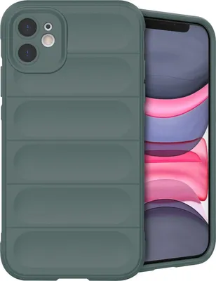 Zdjęcie produktu dla imoshion EasyGrip Backcover dla Apple iPhone 11 - ciemnozielony