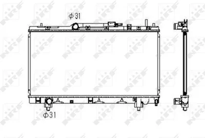 Produktbild von NRF 53347 Kühler Wasserkühler Motorkühler für TOYOTA CARINA E Stufenheck (T19) CARINA E (T19) CARINA E Sportswagon (T19)