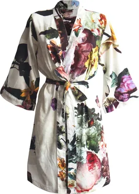 Produktbild von Essenza Satin-Kimono Fleur Größe XL, Farbe Ecru