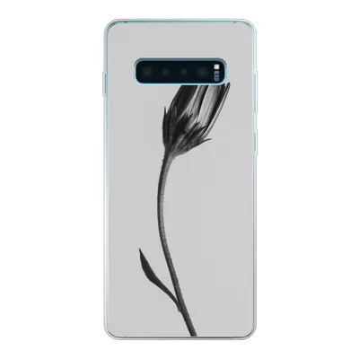 Produktbild von MuchoWow® Handyhülle Schutzhülle Hülle für Samsung Galaxy S10 Plus Pflanze - Makro - Schwarz - Weiß Silikon Softcase Handy Hülle - Schutzhülle