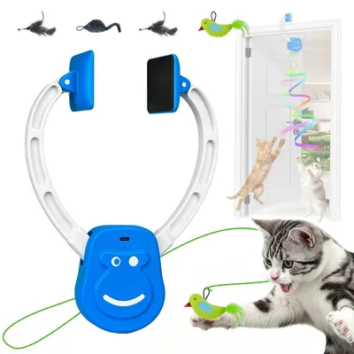 Produktbild von Türleiste Katzenspielzeug Automatisch Hängend Interaktiv Aufladbar mit 5 Teasern