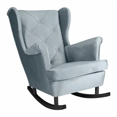 Produktbild von Křeslo Schaulk Křeslo do obývacího pokoje Velvet lounge chair Televizní křeslo Relaxační křeslo Křeslo do obývacího pokoje Křeslo ke kávě Křeslo, 102 x 81 x 95 cm, světle modrá