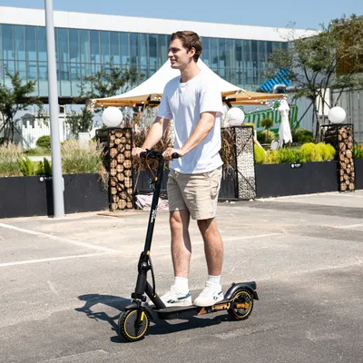 Produktbild von MEGA MOTION Elektroscooter E-Scooter mit Straßenzulassung ABE 8.5 Zoll Elektroroller mit Tasche, 20KM/H ,400W, APP, 7,8AH,faltbar,Duales Bremsen