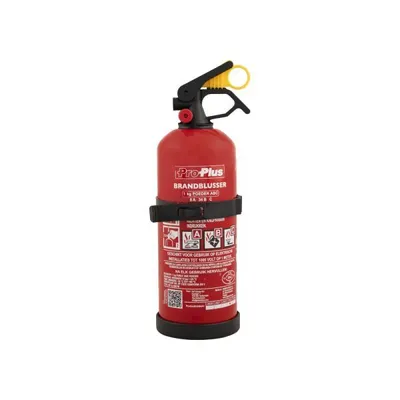Imagen del producto de Extintor ABC con soporte, 1 kg, color rojo, 29,4 cm