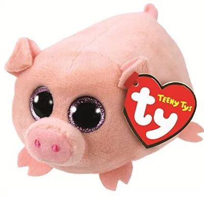 Produktbild von TY Curly, Spielzeug-Schwein, Pink, Schwein, Curly, China, 60 mm