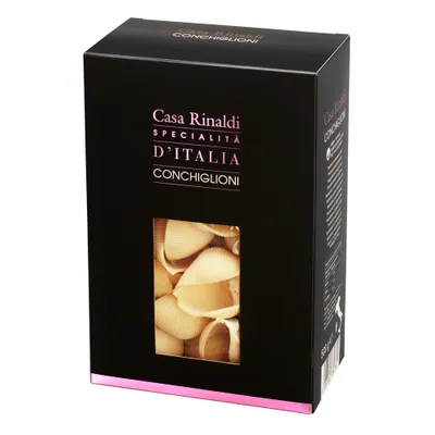 Produktbild von Casa Rinaldi Pasta Conchiglioni Muschelform in einer Box mit 500g