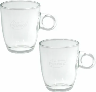 Obrázek produktu pro Sklenice na čaj Pickwick, šálek, šálek, čaj, sklo, velké, 250 ml, balení 2 ks