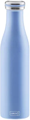 Thermoflasche 0,75 l doppelwandig Edelstahl Perlenblau