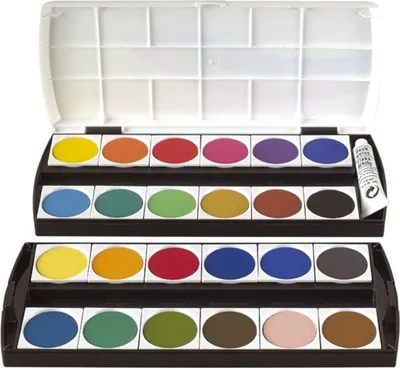 Immagine prodotto di Geha 721225 Deckfarbkasten - 24 Farben + 1 Deckweiß