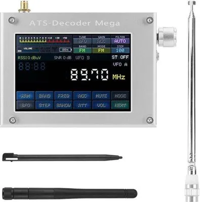 Productafbeelding van Draagbare Radio - 4 Inch Kleurenscherm - Wereldontvanger - Voor Buiten En Reizen