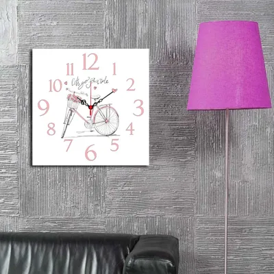 Productafbeelding van Opviq, Msk- HMA3170, Bunt, Wandklokken, 40 x 40 cm, 100% MDF (dikte: 5 mm)