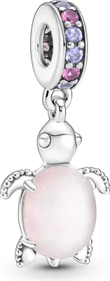 Produktbild von Pandora Rosafarbene Meeresschildkröte Murano-Glas Charm-Anhänger 798939C02 Anhänger
