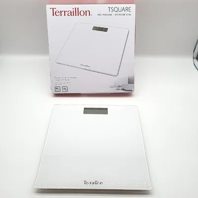 Produktbild von Terraillon Tsquare, Elektronische Personenwaage, 180 kg, 100 g, Weiß, kg, lb, ST, Quadratisch