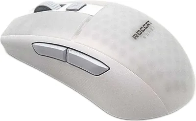 Immagine prodotto di Roccat Burst Pro Air - mouse da gioco RGB ottico, leggero, simmetrico, senza fili, con sensore ottico Owl-Eye a 19.000 DPI, pulsanti ottici, rotella del mouse in titanio, peso di 81 grammi, bianco
