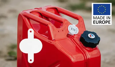 Produktbild von BW® Clip für Kraftstoffkenneichnung für Kraftstoffkanister Metall Benzinkanister 1 Stk. Neutral -  Europe