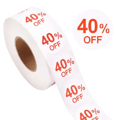 Produktbild von Aufkleber selbstklebend, 25 mm, 1000 Stück, für Verkaufsaktionen