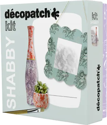 Immagine prodotto di Set fai da te per decoupage, set fai da te per decorazioni d'interni, vaso, cornice, pentola