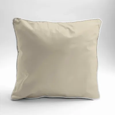 Obrázok produktu pre Detexpol Saténová obliečka na vankúš 40x40 svetlo béžová s lemovaním Mako Satin 62