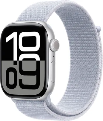 Image de Apple Watch Series 10 OLED 46 mm numérique 416 x 496 pixels écran tactile argent WLAN GPS