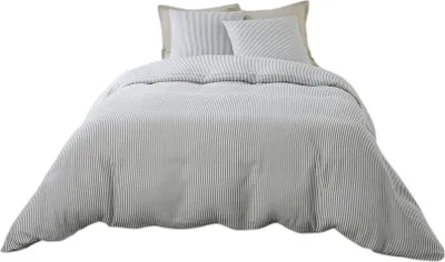 Image de Housse de couette + taies gaze de coton Soleis