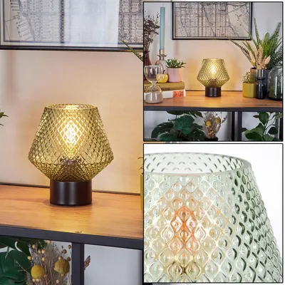 Produktbild von Giugliano Tischlampe aus Metall/Glas in Schwarz/Grün