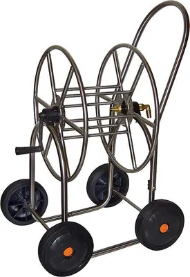 Produktbild von AGRATI Schlauchwagen Edelstahl 4 Räder 3/4"