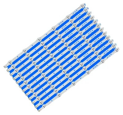 Image de Bandes de rétroéclairage LED, longueur 450 mm, 6 perles LED par bande, tension de 3 V par LED, lot de 12, compatibles avec plusieurs modèles