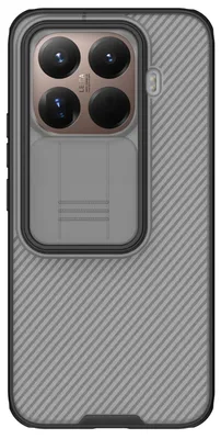 Immagine prodotto di Custodia per cellulare con protezione della fotocamera per Xiaomi 15T Pro, Nillkin CamShield Pro, traslucida con cornice nera