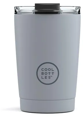 Produktbild von Cool Bottles - Tumbler - Thermobecher aus Edelstahl - 330 ml - Pastel Grey - The