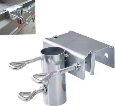 Produktbild von Schirmständer,Sonnenschirmhalter Balkongeländer, Balkon Regenschirmklemme Sonnenschirm Decking Halterung Ständer für Garten, Terrasse