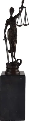 Produktbild von Bronzeskulptur Bronzefigur Justitia